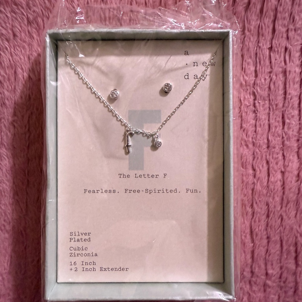 A New Day Silver Necklace with Cubic Zirconia